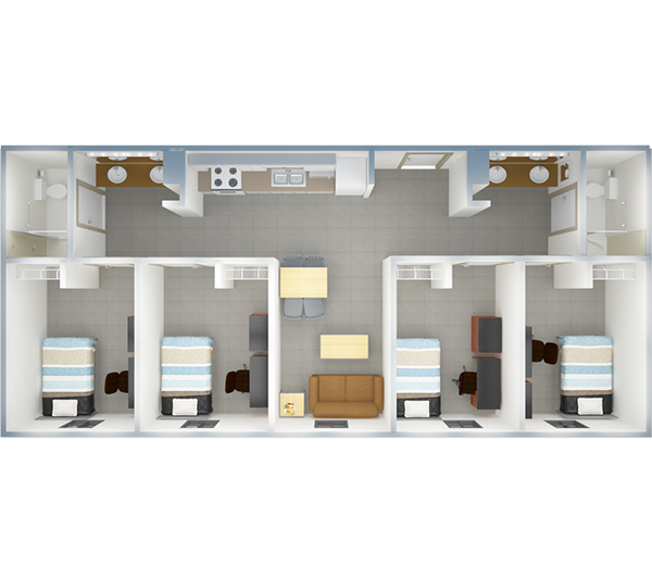 University Towers Floorplan